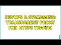 DevOps SysAdmins Transparent proxy for HTTPS traffic 3 Solutions