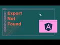 Debugging Export of name directive not found