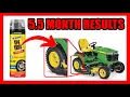 FIX-A-FLAT vs Lawn Tractor Mower Tire 5 MONTH Test Review Fix Tire Air Leak
