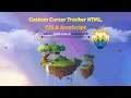 Custom Cursor Tracker Animation HTML CSS and JavaScript