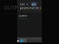Python String Indexing