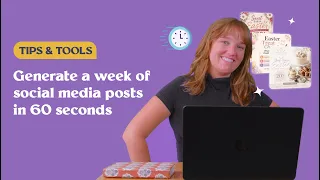 Generate a week of social media posts in 60 seconds