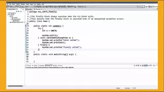 Java Finally block try catch finally Exception Handling in Java 2 Java Tutorial 37