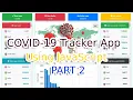 Source Code Build a COVID-19 Tracker Application using JavaScript Bootstrap and Amchart Part 2