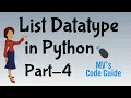 21 List Datatype Part4 - List Comprehension