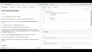 String Compression LeetCode 443 Best Two Pointers Approach In-Place Solution