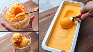 آيس كريم مانجا طبيعي وكريمي جدا بـ3 مكونات بس دقايق ويكون جاهز 