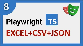 Playwright TypeScript Data-Driven Testing Framework One Utility to Read CSV Excel JSON