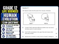 Grade 12 Human Evolution Exam question Evolution Life Science