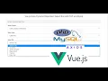 Vue js Axios Dynamic Dependent Select Box with PHP and Mysql