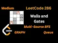 Graph-8 Walls and Gates LeetCode 286 Multi - Source BFS Grid Traversal Explained
