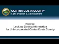 How to Look Up Zoning Information for Unincorporated Contra Costa County
