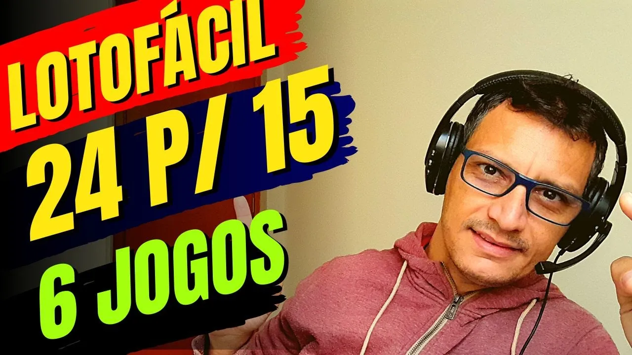REDUÇÃO LOTOFÁCIL 24 DEZENAS PARA 15 SEM FIXAS EM 06 JGS