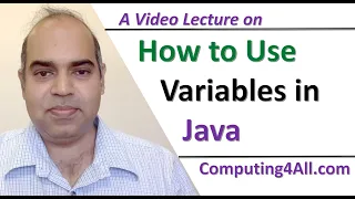 Java Lecture 2 Variables in Java Lecture Series from Computing4All
