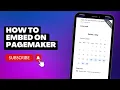 How to Embed on Pagemaker