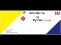 Python Tutorial in Hindi Multilevel Inheritance in Python Hindi Manish Nain