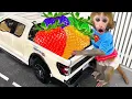 Download Lagu 🔴LIVE - Monkey Baby Bon Bon harvest fruit in the garden and eat with puppy and duckling at the pool