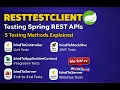 Spring Boot 4 RestTestClient - Unified REST Testing Explained Unit to E2E