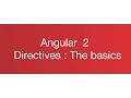 Angular 1 to Angular 2 Directives The Basics