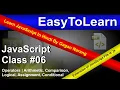 JavaScript Class Operators Arithmetic Comparison Logical Assignment Conditional Operator