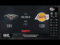 Pelicans Lakers NBA on ESPN Live Scoreboard