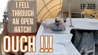 DON’T LEAVE YOUR DECK HATCHES OPEN on a yacht! – A Real Week Of Boat Building – Ep309