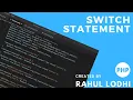 PHP Tutorial - switch statement in php