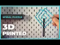 Solving this Impossible 3D PRINTED SPIRAL PUZZLE
