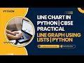 Line Chart in Python Using Two Lists CBSE Class 11 12 Practical