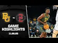 Baylor vs San Diego State Game Highlights 2025-26 Big 12 Men s Basketball