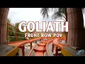 Goliath Front Row POV (with a FRESH Repaint!) Six Flags Magic Mountain's Giovanola Hyper Coaster