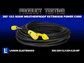 250 SOOW Weatherproof Extension Power Cord - 20A Continuous Use