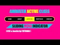 Creative Animated Active Menu Indicator With Html CSS and Javascript - Sliding Active Class