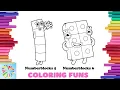 Coloring Numberblocks 5 and 6 for Kids Numberblocks Coloring Pages Coloring Funs