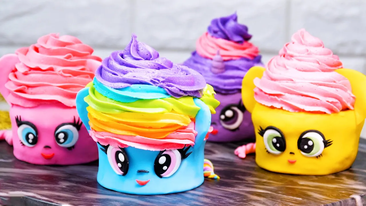 Unicorn Cupcake Recipes   How To Make Rainbow Cupcake   Unicorn Theme Cake Ideas