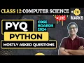 PYQ PYTHON Class 12 Computer Science Python Revision Tour CBSE Board Exam 2024