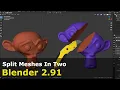 Split Meshes In Two Bisect Tool Blender Quickie