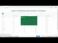 Angular 11 12 PrimeNG Data Table with Export to Excel Button Functionality
