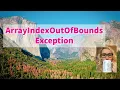 46 Array Index Out Of Bounds exception Java with Ali