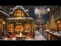 Lagu Countdown to Happy New Year 2026 🎆 Cozy Coffee Shop Ambience at Paris with Smooth Jazz Piano Music