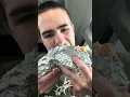 Me eating five guys for the first time trying a bacon cheeseburger