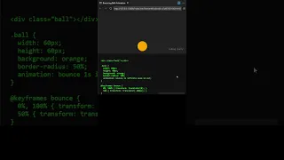 Bouncing Ball Animation Effect Using CSS JavaScript Fun Project