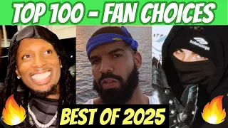 top 100 rap songs of 2025 fan choices 