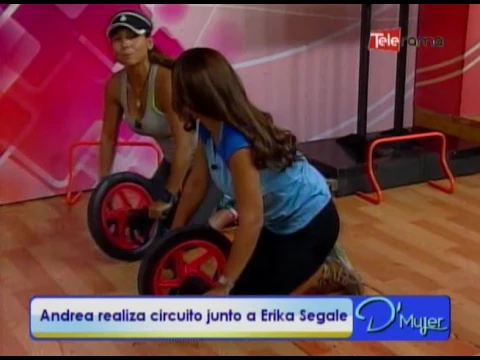 Andrea realiza circuito junto a Erika Segale