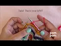 How to knit a kfbf knit front back front increase - for our Zigzag Bandana or any pattern