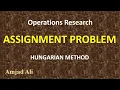 1of 2 Assignment Problem - Hungarian Method