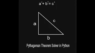 Pythagorean Theorem Solver in Python