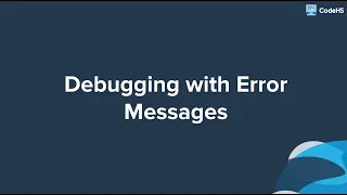 Debugging with Error Messages Tracy