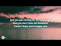 Carly Pearce, Lee Brice - I Hope You're Happy Now (Lyric Video) 🎵