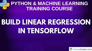 Build Linear Regression in TensorFlow